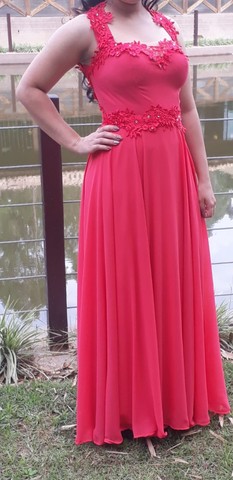 Vestido de Festa - Coral 