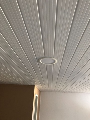 forro pvc frissado branco completo com instalação