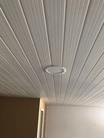 forro pvc frissado branco completo com instalação