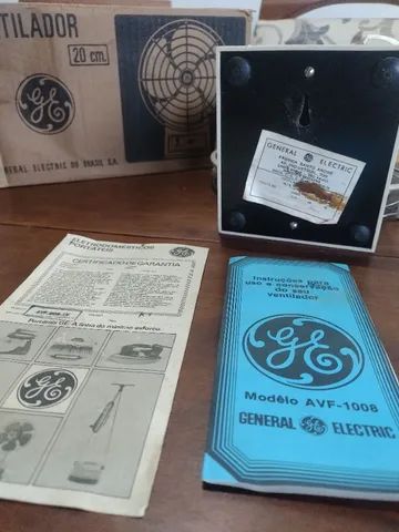 Ventilador Antigo General Eletric G&e Funcionando Manual - Foto 4