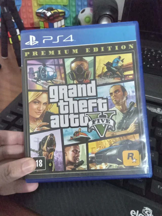 Grand Theft Auto V Premium Edition PS4 (GTA 5) (Novo) (Jogo Mídia
