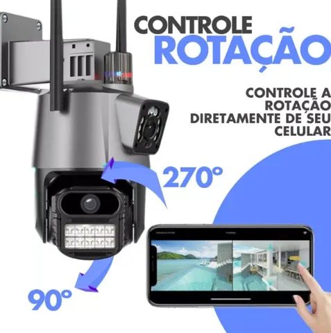 Câmera Wi-fi 4k 8mp Tela Dupla Visão Noturna - Foto 4