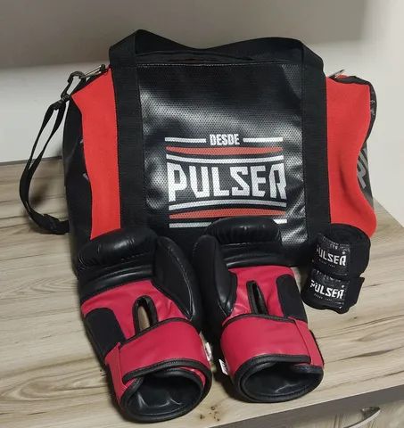 Kit Luvas e bolsa muay thai - Foto 2