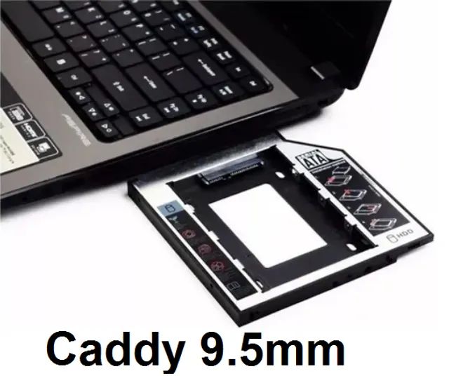 Caddy 9.5mm 12.7mm para Notebook *)