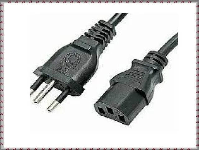 Cabo de energia tripolar para computadores - monitores - etc - Foto 2