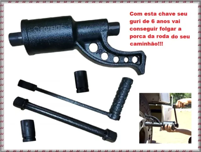 Desforcimetro Multiplicador De Torque 690kg 2 Soquetes 32 e 33 mm