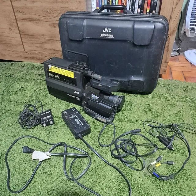 Filmadora 1989 VHS JVC Videomovie GF-S550 (Com Maleta e Cabos, No Estado)