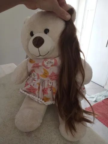 Pedaço de cabelo virgem 32 cm  - Foto 5