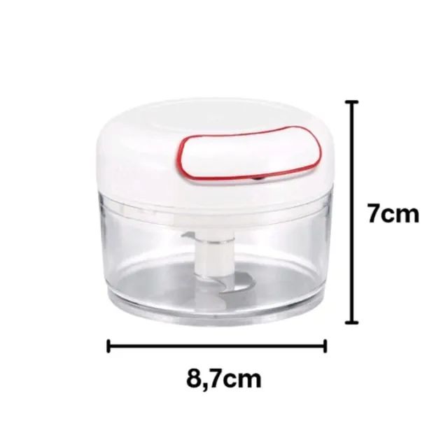 Mini Processador Triturador de Alimentos 2 Lâminas em Aço Inox - Foto 4