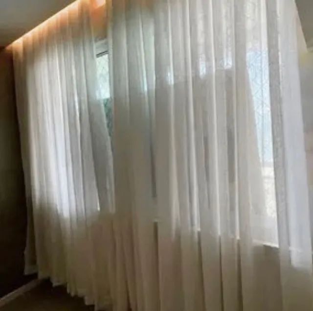 CORTINAS DE TRILHO EM LINHO - Foto 2