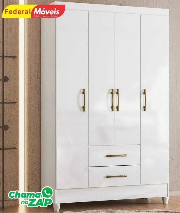 Guarda Roupa 4 Portas Novo Fazemos Entrega 