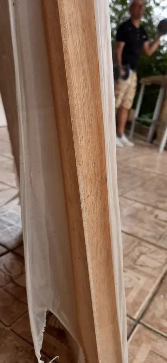Portas prancheta 1a linha, amadeirada, para interior, novas, 82 cm - Foto 5