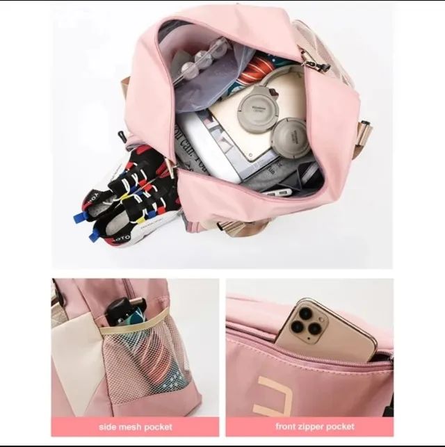 Bolsa Fitness Esportiva De Viagem Impermeavel Com Alça Transversal Unissex - Foto 5