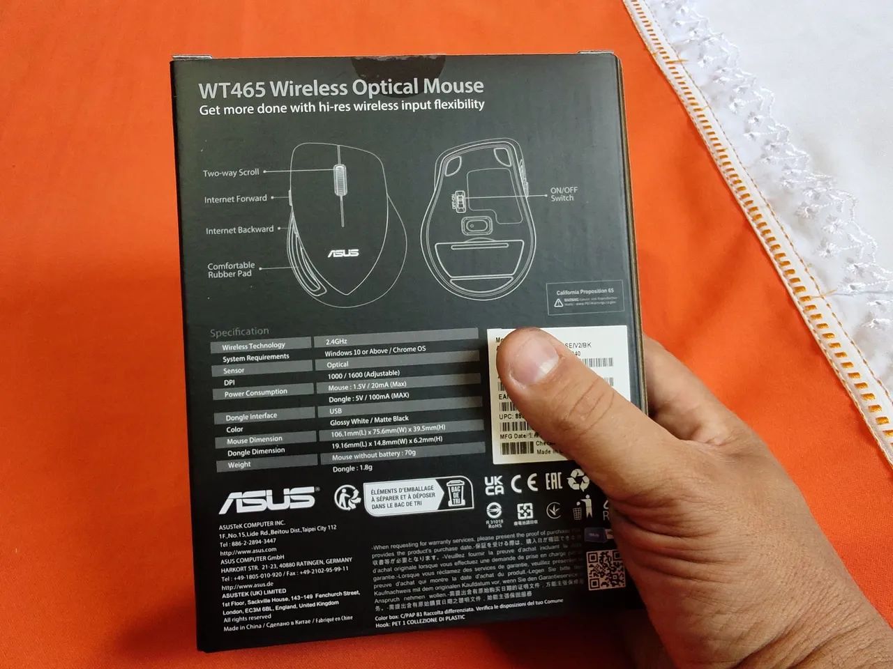 Mause Asus WT465 wireless (novo) - Foto 2