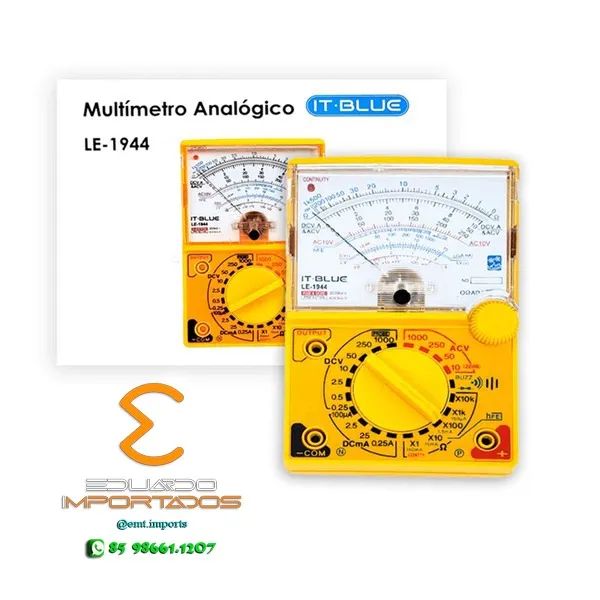 Multímetro Analógico Com Ponto De Prova LE1944