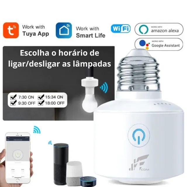 Soquete Inteligente Wifi Compatível com Alexa E Google Home