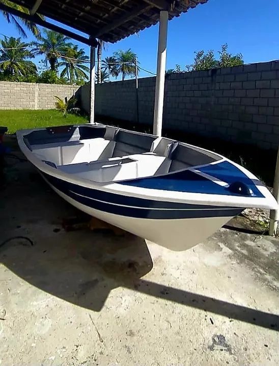 Barco de 3,50m com Capacidade para 4 Pessoas - Fibra de Vidro com Garantia de 5 Anos