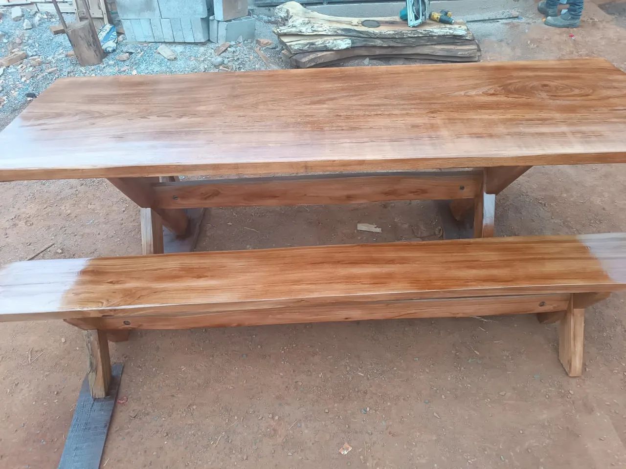 Mesa rustica 2.5x0.80  - Foto 4