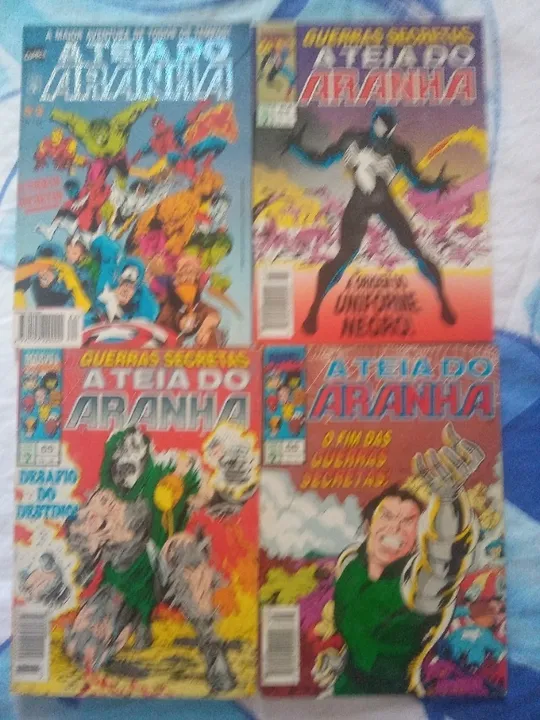Teia do aranha guerras secretas (fala um número) marvel