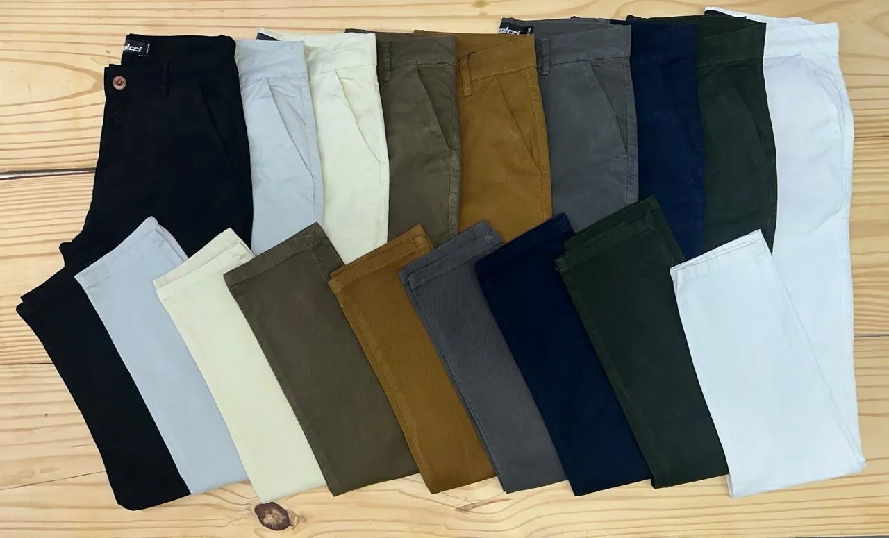 Calças Chino Masculinas em Diversas Cores - Novas!