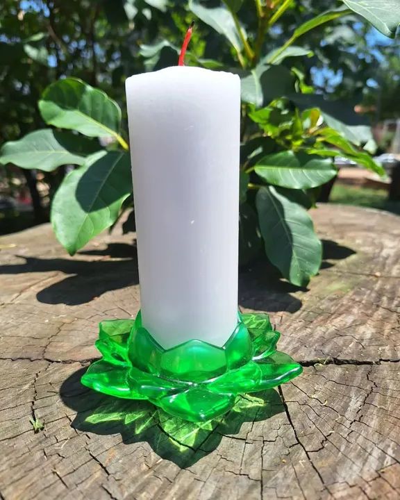 Suporte Vela Flor de Lótus 
