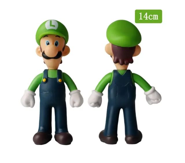 Kit 3 bonecos Mario, luigi e yoshi 100,00 - 14cm - Foto 3