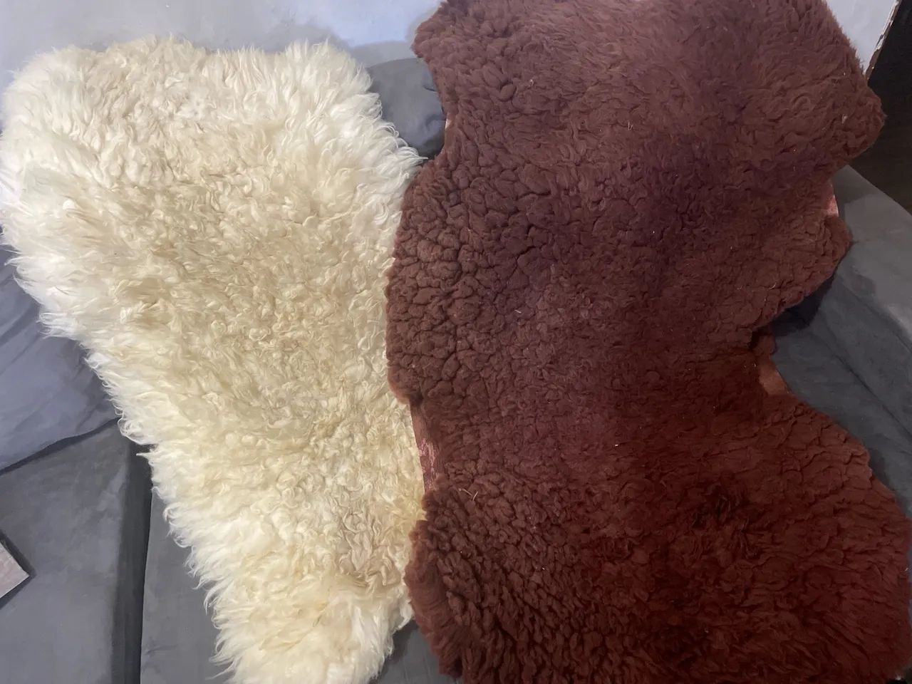 Tapetes de pele de carneiro 