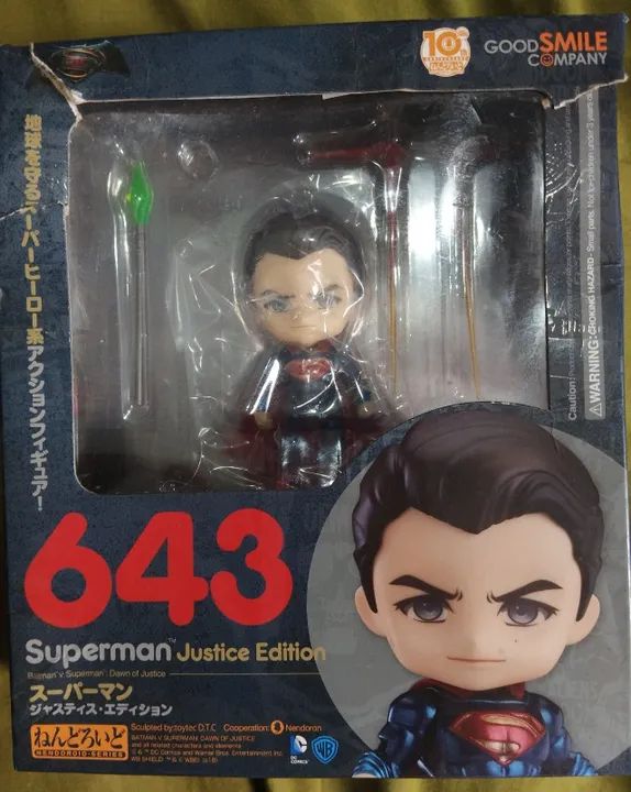 Superman Nendoroid 643 Justice Edition Original Good Smile - Foto 3