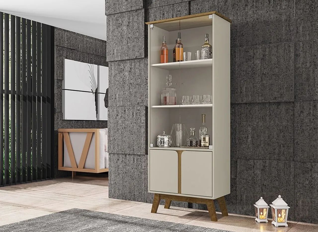 Cristaleira Moderna com Design Elegante - Foto 2