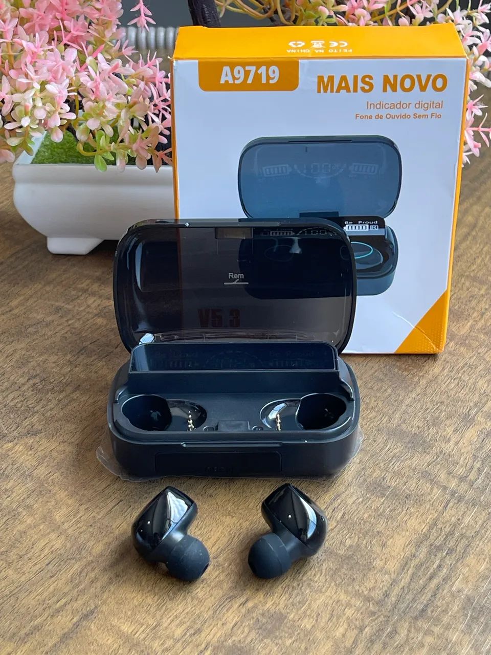 Fone Bluetooth M10 5.3 Tela Led Gamer Cancelamento de Ruido