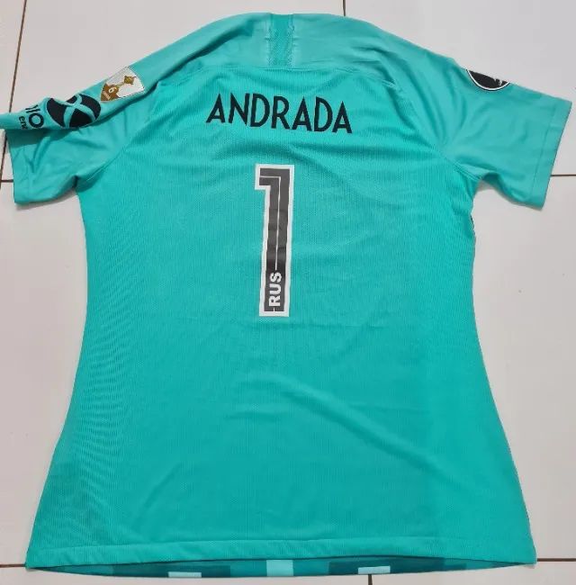Camisa Boca Juniors Nike Goleiro Verde Usada Copa Libertadores Tamanho G - Foto 2