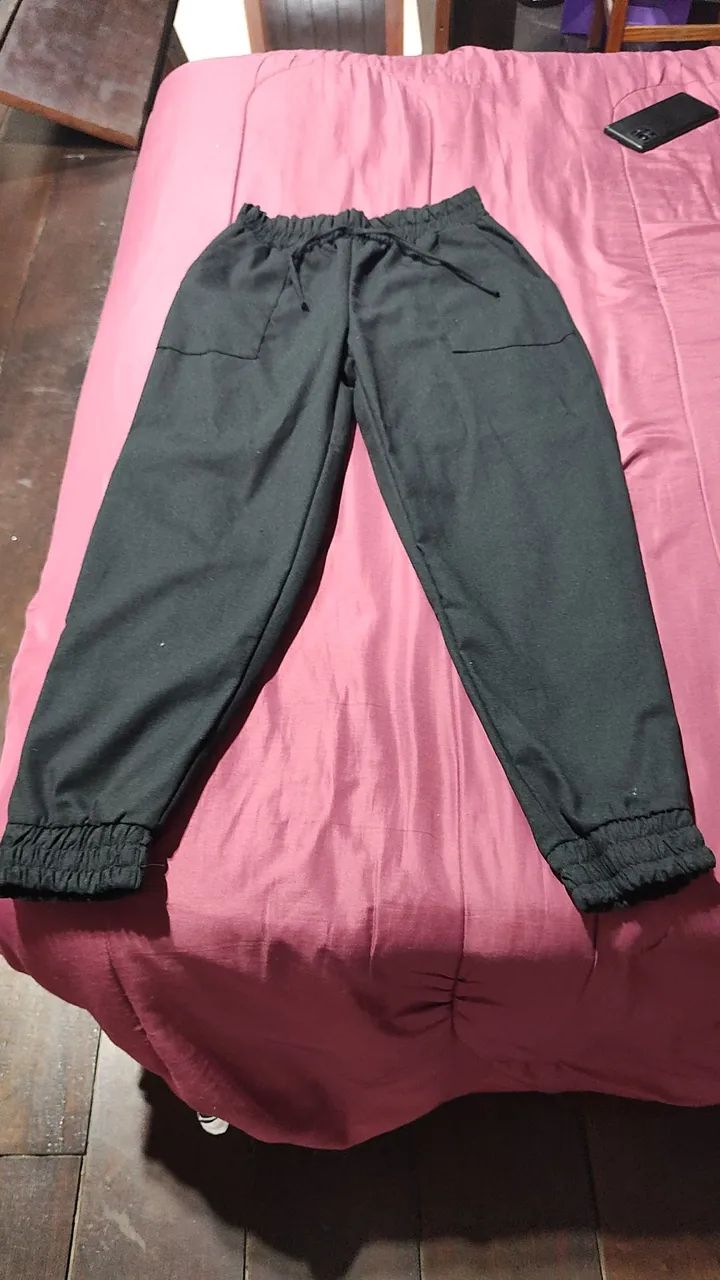 Calça jogger feminina preta - Foto 3