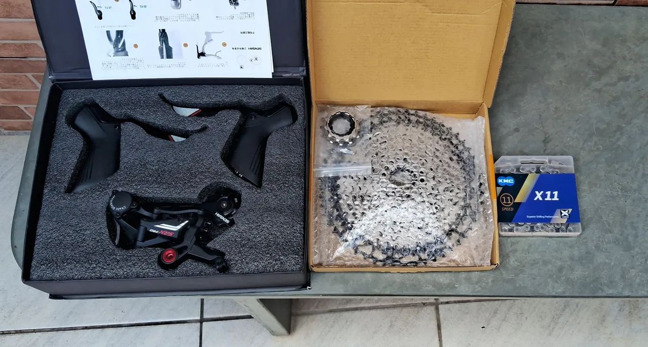 Kit gravel sensah SRX PRO 1X11V k7 sunshine 11V 11-52T corrente