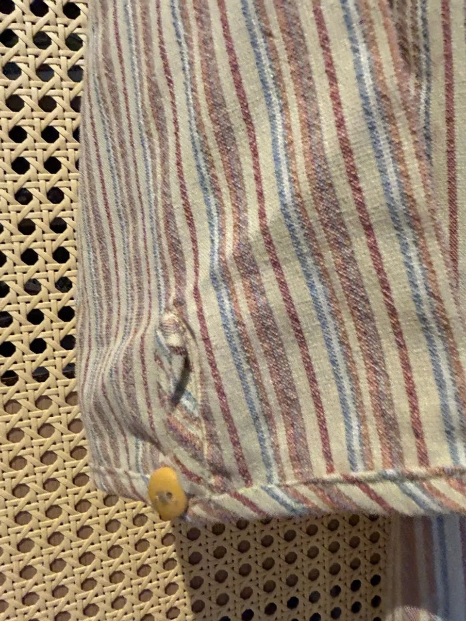 Camisa listrada de crepe algodão  - Foto 3