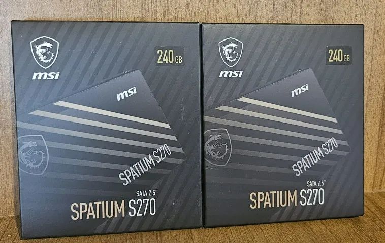 ssd sata 240gb msi spatium s270 leitura 500mbs e gravaçao 400mbs novo lacrado nota e garan