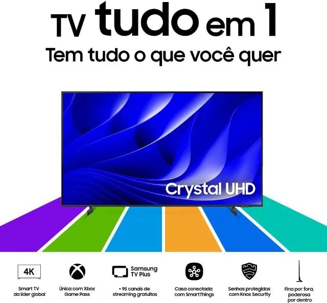 Samsung Smart TV 43" Crystal UHD 4K 43DU8000 Painel Dynamic Crystal Color Gaming Hub - Foto 6