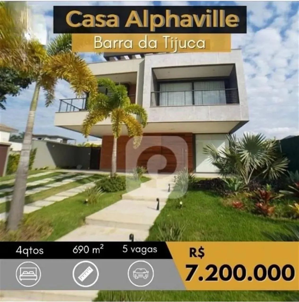 VENDO CASA DE ALTO PADRÃO CONDOMÍNIO ALPHAVILLE NA BARRA DA TIJUCA