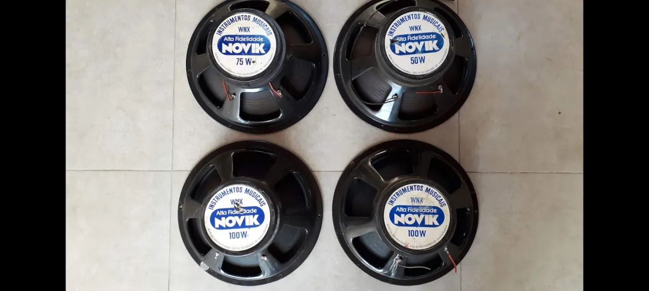 4 Alto-Falantes NOVIK 75W, 50W e 100W