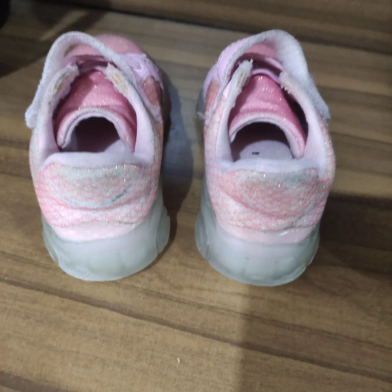 Tênis rosa infantil com glitter Pampili Tam 21 - Foto 3