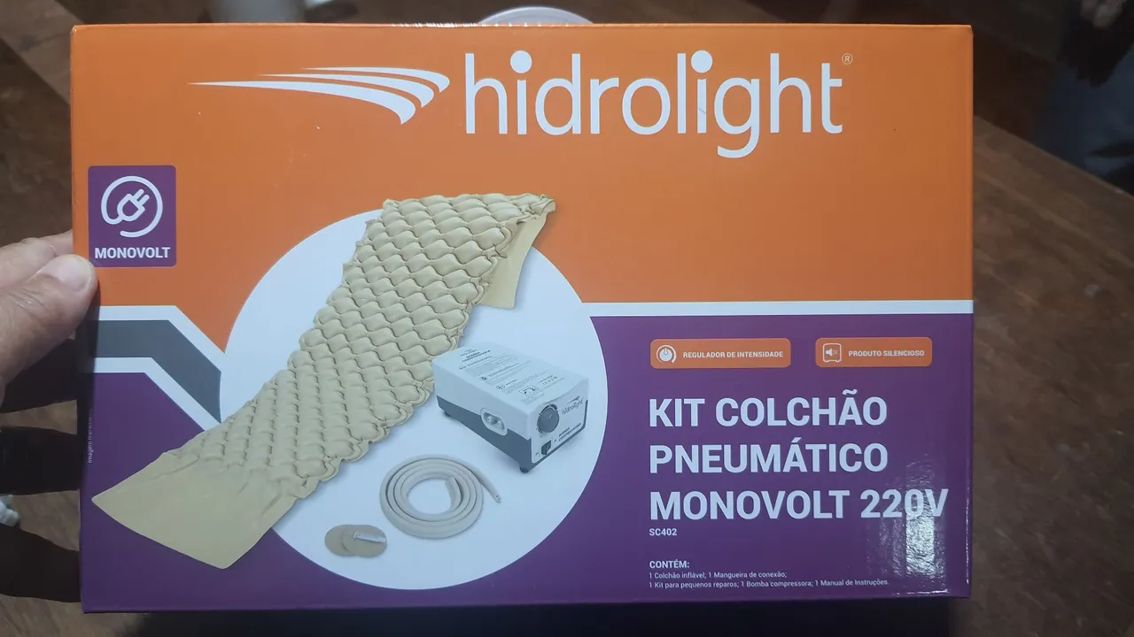 Kit Colchão Pneumático Hidrolight Monovolt 220V