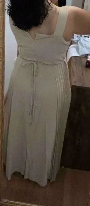 Vestido Longo Bege G - Foto 2