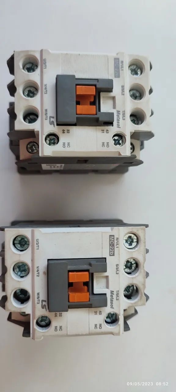 Contator Tripolar 220v 22a Metasol 1na+1nf  - Foto 4