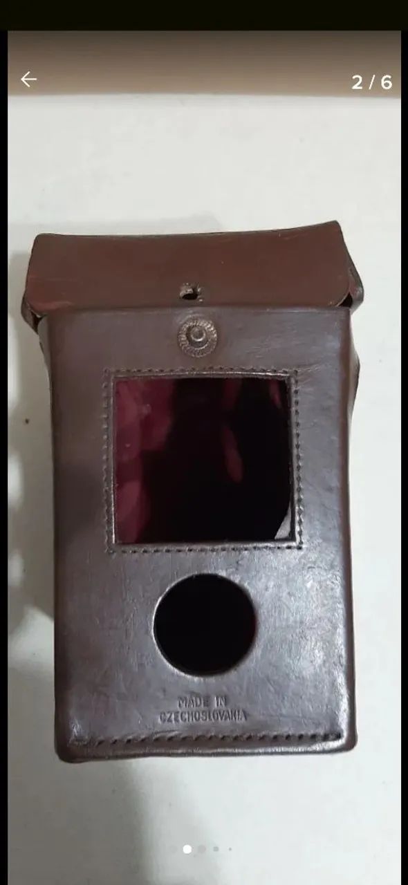 Capa couro para câmera fotográfica Flexaret VI - Foto 2