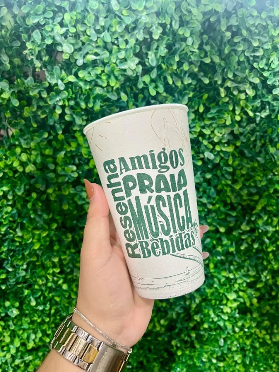 Copo Ecológico Personalizado 400ml - Pedido Mínimo 20 Unidades Aniversário baladas igrejas - Foto 3