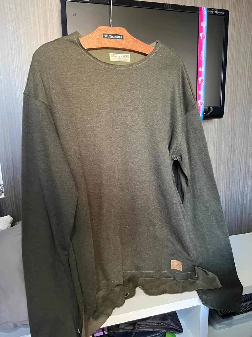 Camiseta/bata Manga Longa Verde - Beagle Brand