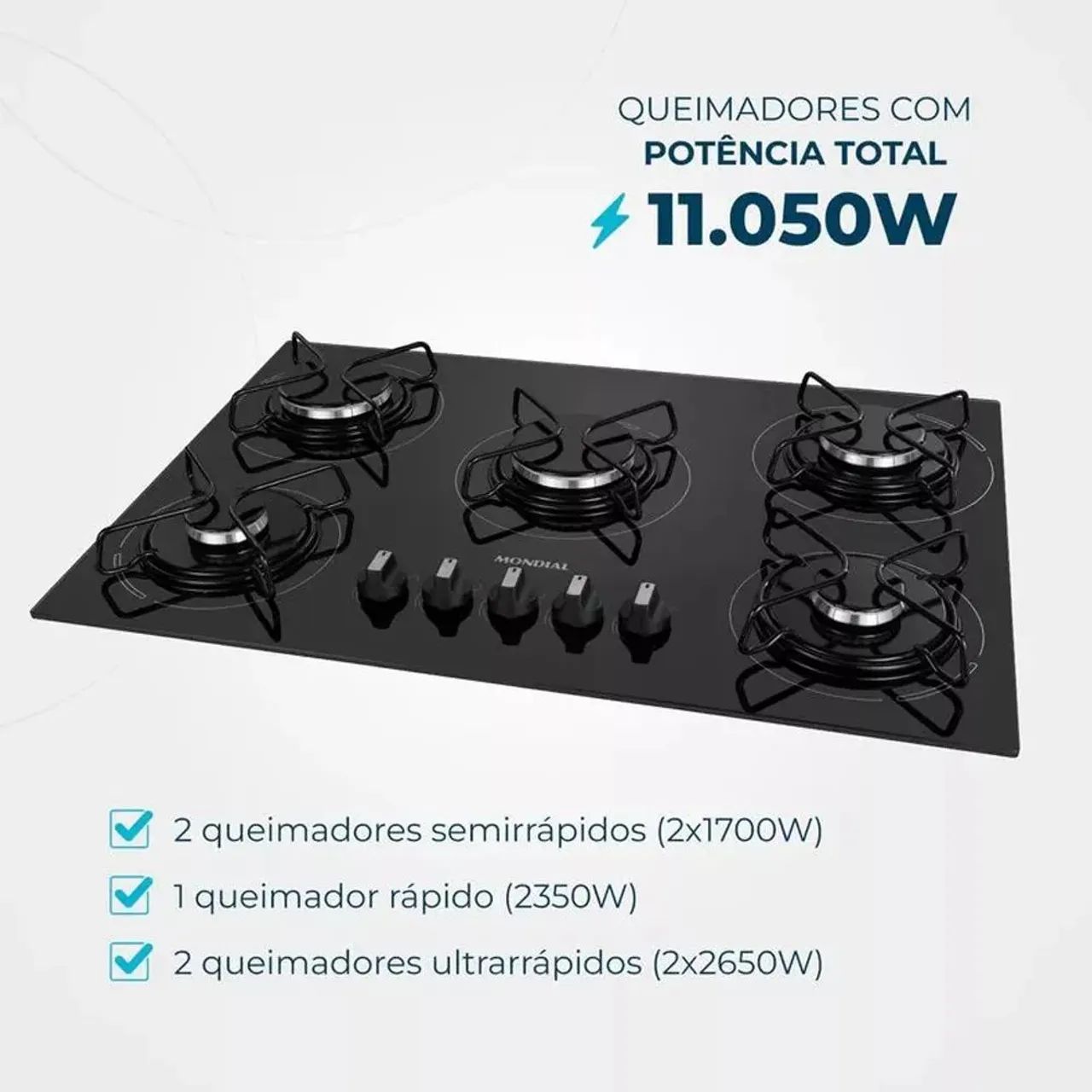 Cooktop Mondial Novo na Caixa - Foto 4