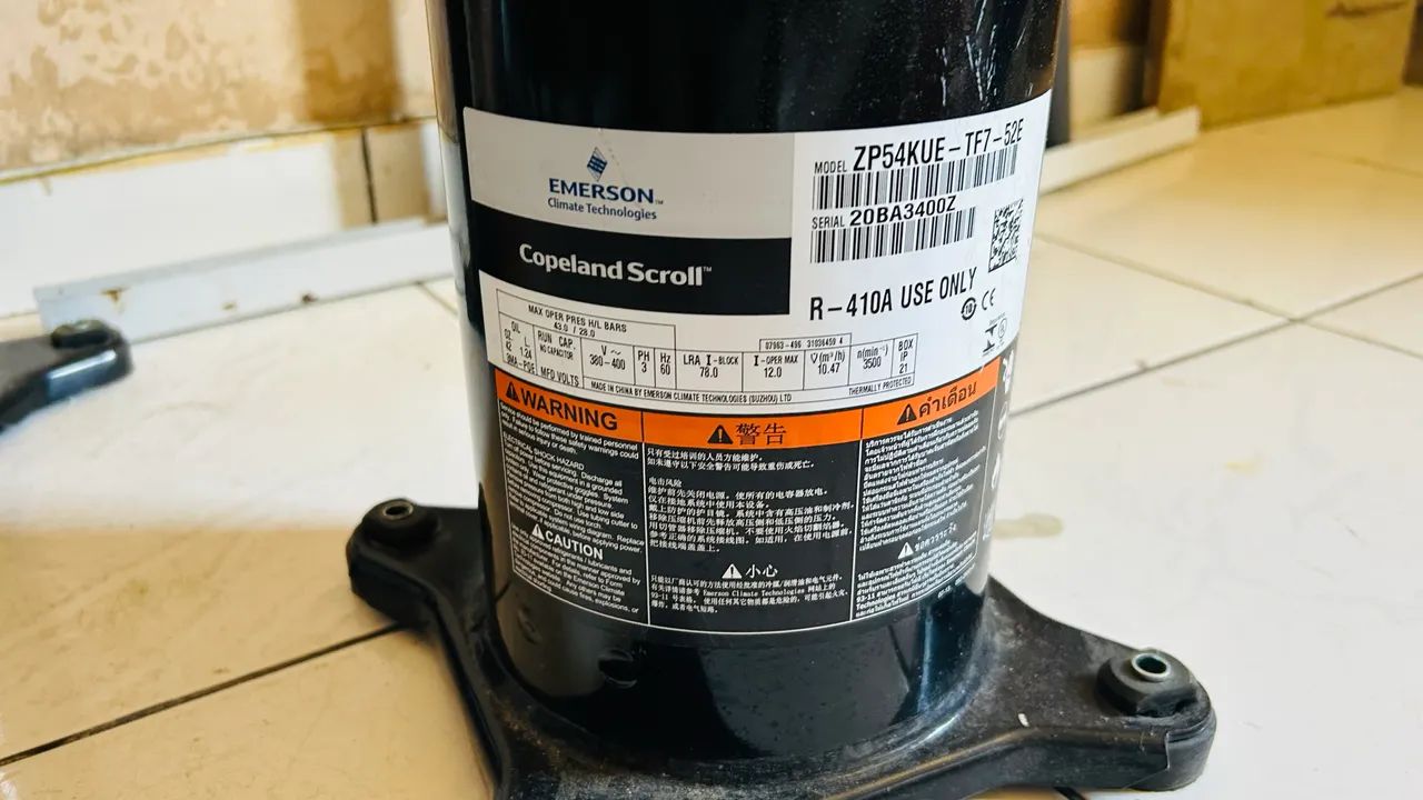 COMPRESSORES SCROLL - 380 TRIFÁSICO 60 MIL BTU?S(GÁS R 410A - Foto 4