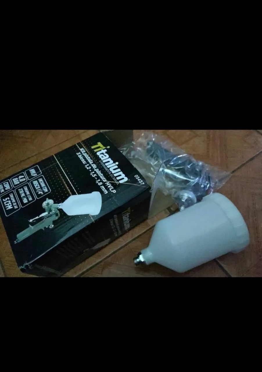 Kit Pistola de Pintura HVLP Titanium