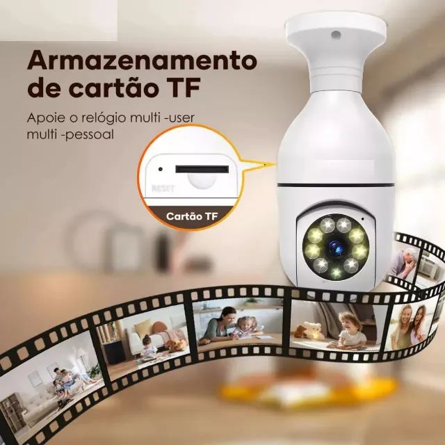 Câmera De Monitoramento Smart Wifi Full Hd Detecção Humana Cor Branco - Foto 4