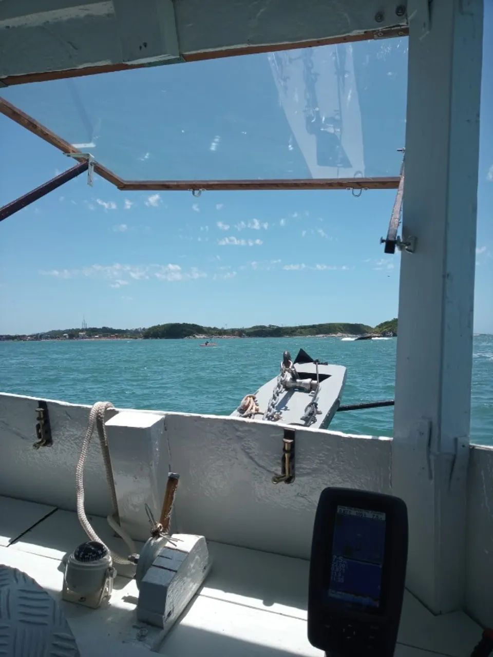 Vendo barco motor B18 casco de fibra - Foto 5